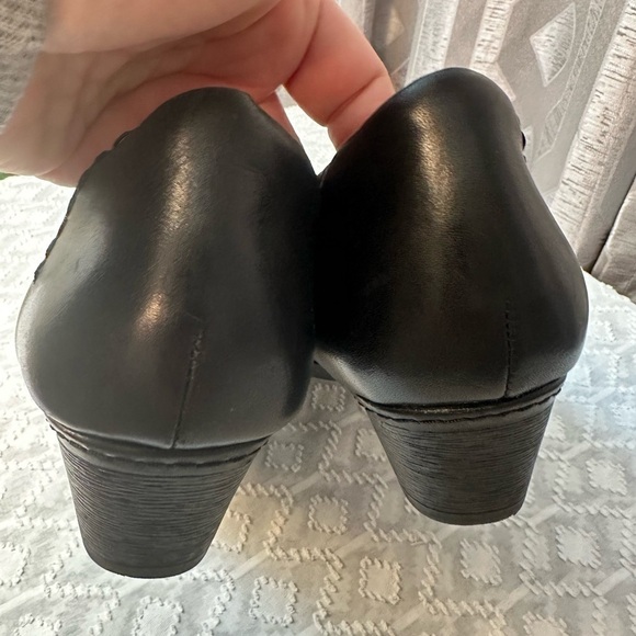 Rockport Cobb Hill Adele Black Leather Women’s Tailored Slip On Shoes Size 11M - Picture 10 of 11